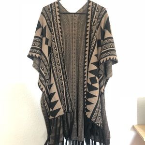 Tribal print cardigan